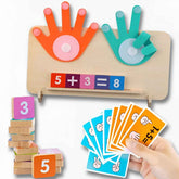 Montessori Finger Counting Math Toy – Number Blocks for Toddlers | Educational Counting & Arithmetic Toy for Kids